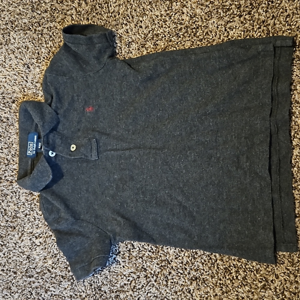 Polo shirt boys dark gray size 4T